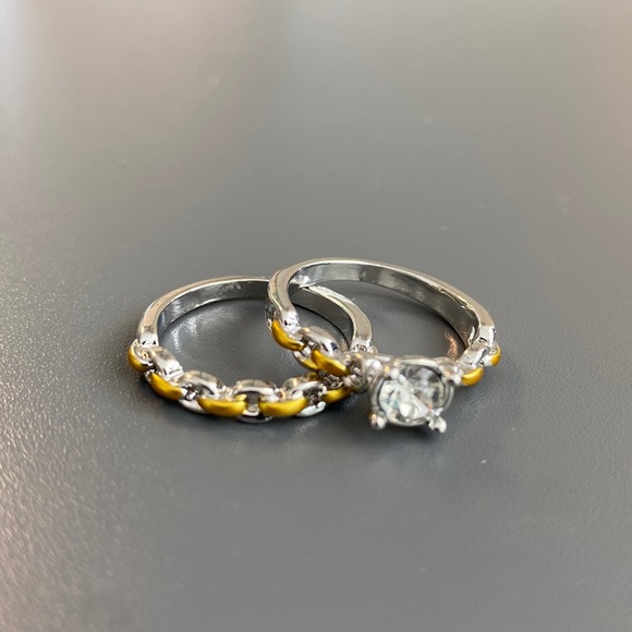 $5 add-on (w/ $25+ purchase) Silver & matte Gold Ring Set !!!  Brand New!!! - Picture 3 of 4